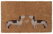 Kokosová rohožka s jazvečíkmi Dachshund Love - 75*45*1 cm