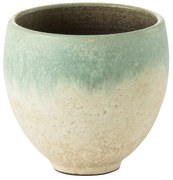 Šedý keramický obal na kvetináč - Ø 24*Ø 21*22 ​​cm