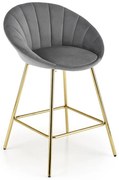 Barová Stolička H112 popol/zlatá