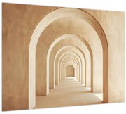 Obraz - Béžový priechod (70x50 cm)