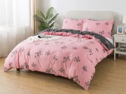 XPOSE® Francúzske flanelové obliečky IDIL - sivé/ružové