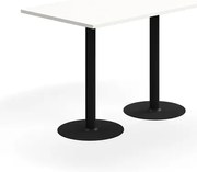Barový stôl VERTICUS, 1400x800x900 mm, biela/čierna