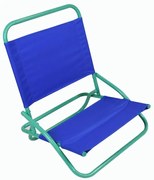 Plážové skladacie kreslo, PVC, modro-zelené
