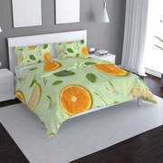 Sablio Obliečky Citrus a kvet - 140x220 / 90x70