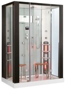 Infračervená parná kabína-sauna s hydromasážnou funkciou BELMONTE 145x90x215cm (MSPAK1082-TRIO)