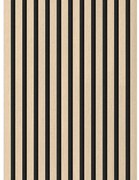 Mexen Lam-F, akustické stenové lamely 275 × 30 cm, plstený podklad 8 mm, technická dyha, dub pieskový, S105-275307-3015-001
