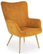 Kreslo Elijah, žltá