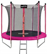 Trampolína s vnútornou sieťou 252 cm - RUŽOVÁ