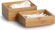 Zeller Present Úložný box, organizér do šuplíka, bambusová sada 2ks (14,5×11×10)