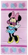 Plážová osuška Disney - Minnie Mouse - 100% bavlna, froté s gramážou 320 g/m² - 70 x 140 cm