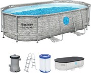 BESTWAY Power Steel Swim Vista Bazénový set 427 x 250 x 100 cm, kartušová filtrácia 56714