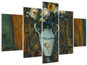 Obraz - Paul Cézanne, Vase of Flowers, reprodukcia (150x105 cm)