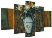 Obraz - Paul Cézanne, Vase of Flowers, reprodukcia (150x105 cm)