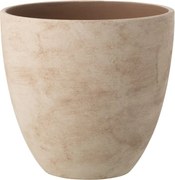 Béžový keramický obal na kvetináč Larigge L - Ø 30*29 cm