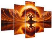 Obraz – Strom v krvavom slnku (150x105 cm)