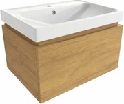 Kúpeľňová skrinka s umývadlom SAT Feel 60x30x46 cm dub medový mat SATFEEL60DMU5