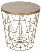 Zlatý príručný stolík SPACE