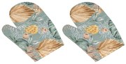 Bellatex Kuchynská chňapka Monstera šedá, 28 x 18cm, 2 ks