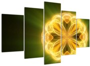 Obraz žltej kvetiny (150x105 cm)