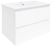 Kúpeľňová skrinka s umývadlom SAT B-Way 79x50x45 cm biely lesk BWAY280WU4BI