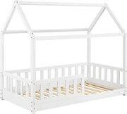 Detská posteľ 80×160 cm s roštom a ochrannou zábranou