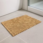 Protišmyková podložka do kúpeľne, teak, 80,5 x 48 cm