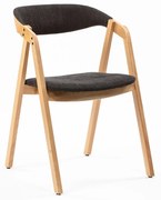 NELL FULL DREVENÁ STOLIČKA S ČALÚNENÍM oak