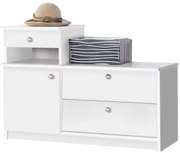 Vešiaková stena skrinka 01 biely