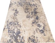 DY Béžovo-modrý koberec s abstraktným vzorom Milas PRR 54A-BM