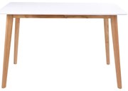 Jedálenský stôl s bielou doskou Bonami Essentials Vojens, 120 x 70 cm