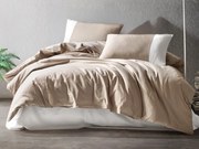 Cottonbox obliečka 100% bavlnené renforcé Plain Doubleface béžová/krémová - 140x200 / 70x90 cm