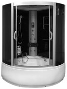 M-SPA - Kabino SPA vaňa s hydromasážou a funkciou parnej sauny 135 x 135 x 220 cm (MSPA08135)