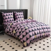 Obliečky z mikrovlákna VIOLET HEARTS svetlo fialové Rozmer obliečky: 2 ks 70 x 80 cm | 160 x 200 cm