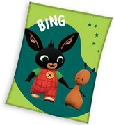 Carbotex Detská deka Zajačik Bing a Kamarát Flop, 150 x 200 cm