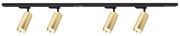 Bodové svietidlo v lištovom systéme MICA 4xGU10/10W/230V zlatá/čierna