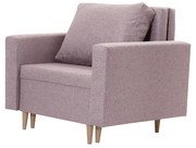 Kreslo KENO s funkciou spania Ružová