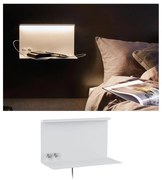 Paulmann 78919 - LED/4,5W Stmievateľné svietidlo s poličkou a USB + LED/1,6W 230V