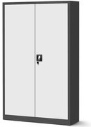 Skriňa Jan 2 kovová antracit/biela