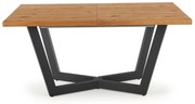 Jedálenský rozkladací stôl Massive 160/250 cm dub artisan/čierny