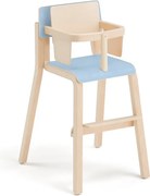 Vysoká detská stolička DANTE, výška 500 mm, breza/modrá