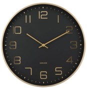 Karlsson 5973BK dizajnové nástenné hodiny čierne,priemer 40 cm