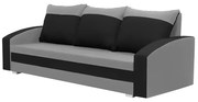 Pohovka 3-miestna s funkciou spania JAN Světle šedá/černá