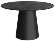 Jídelní stůl STELLA 120 cm černý mramor