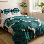 SATÉNOVÉ OBLIEČKY SATINLOVE 180X200 CM, 2KS 70X80 CM VZOROVANÉ