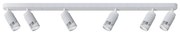 Bodové svietidlo Vertical, 6x biele kovové tienidlo, w