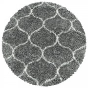 Koberec Salsa ďatelina sivý kruh
