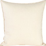 DEKORAČNÁ OBLIEČKA NA VANKÚŠ LEN4 45X45 CM KRÉMOVÁ