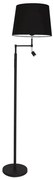 ByRydens 1988780-4007-LED Stojacia lampa ORLANDO 1xE27/5W/230V+LED/3W čierna