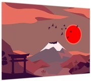 Obraz - Hory Fudži (70x50 cm)