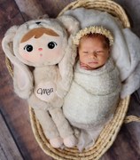 Bábika králik béžový s menom Hanka 50 cm